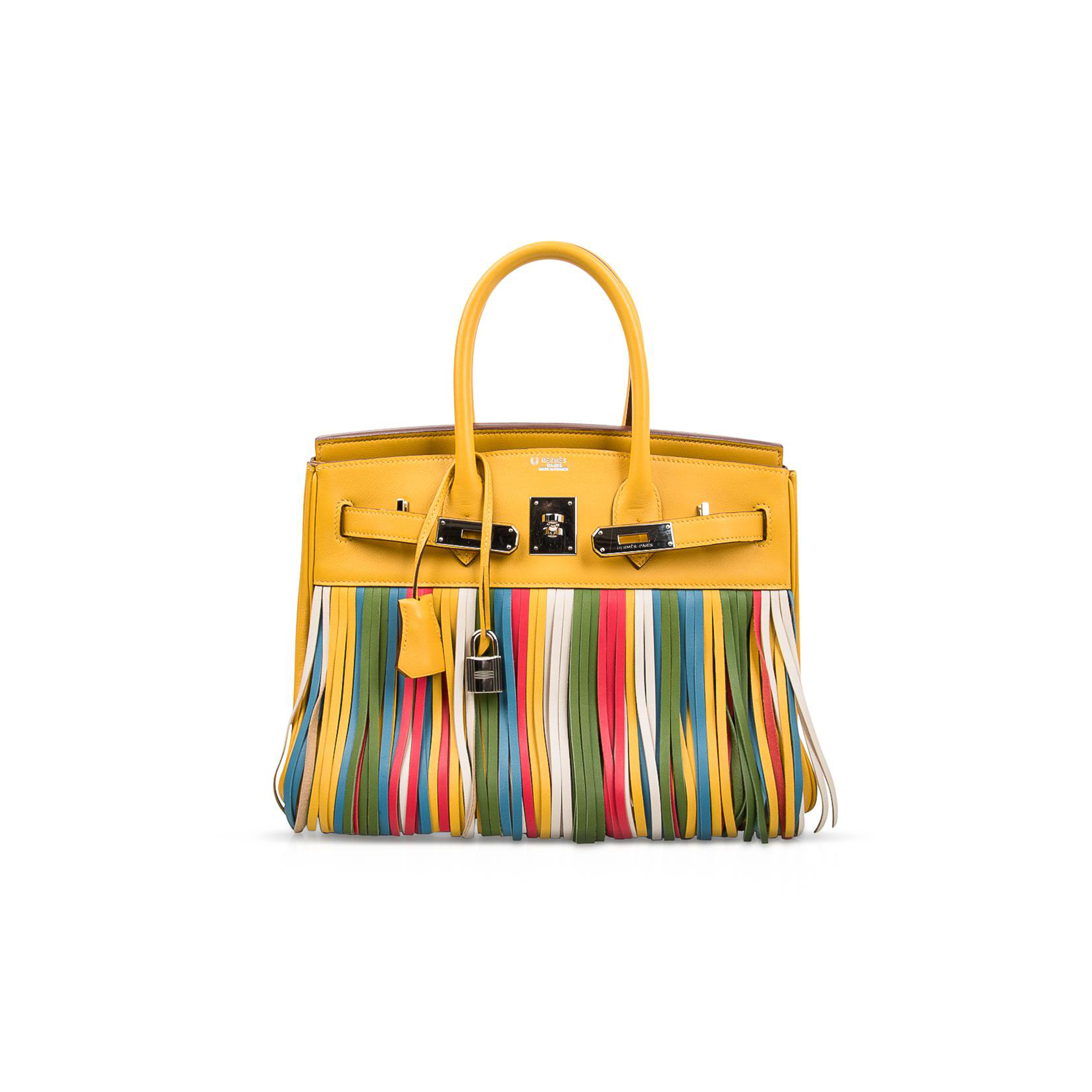 H**mes master birkin 30 togo hss soleil multi colour fringe 588742 (30*21*15cm)